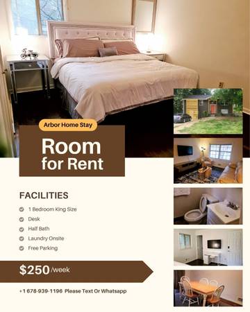 Norcross Spacious Master Bedroom In - Room for Rent